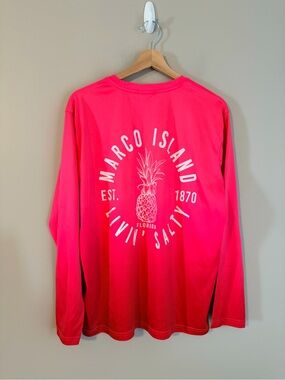 Spicy Tuna rash guard men’s XL pink Marco island FL Long Sleeve